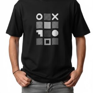 The Grid Cipher Oversized T Shirt